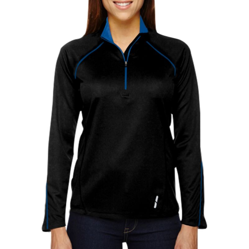 Ladies' Radar Quarter-Zip Performance Long-Sleeve Top Thumbnail