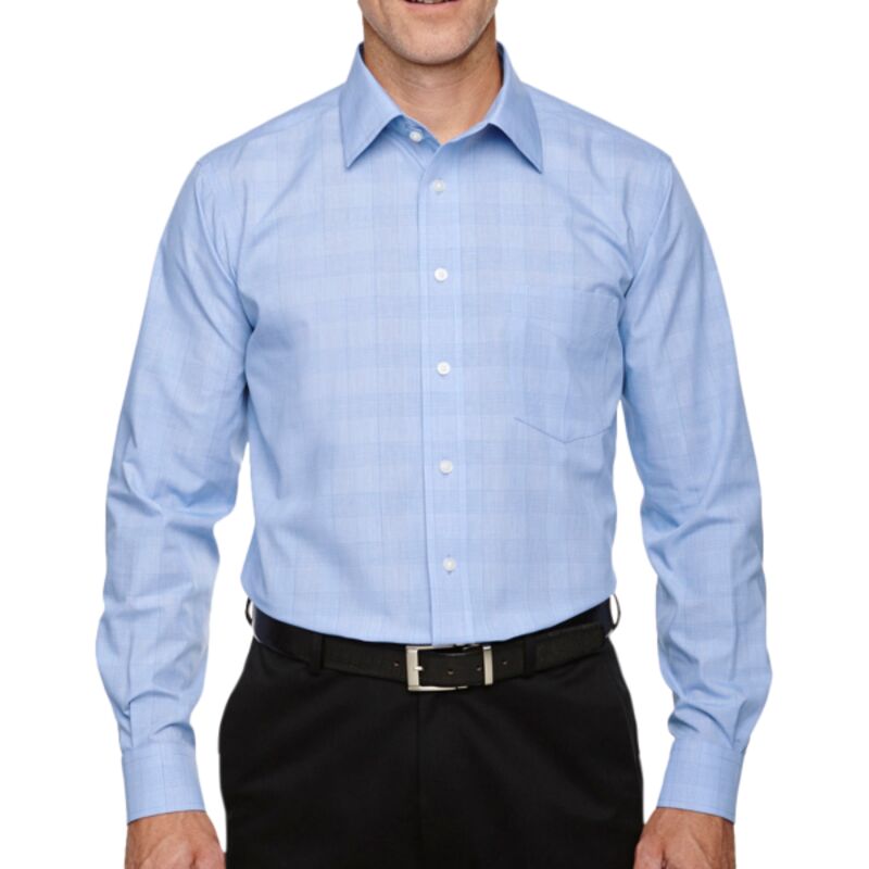 Men's Crown Collection® Glen Plaid Woven Shirt Thumbnail