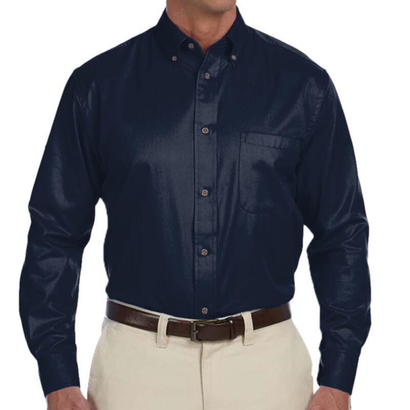 Men's Tall Easy Blend™ Long-Sleeve Twill Shirt with Stain-Release Thumbnail