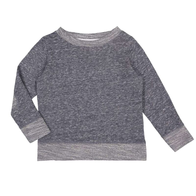 Toddler Harborside Melange French Terry Crewneck with Elbow Patches Thumbnail