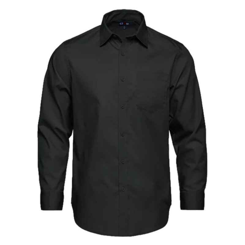 Men's Poly-Cotton Twill Long Sleeve Easy-Care Shirt Thumbnail