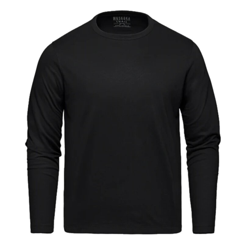 Cotton-Poly Long Sleeve Crewneck T-Shirt Thumbnail
