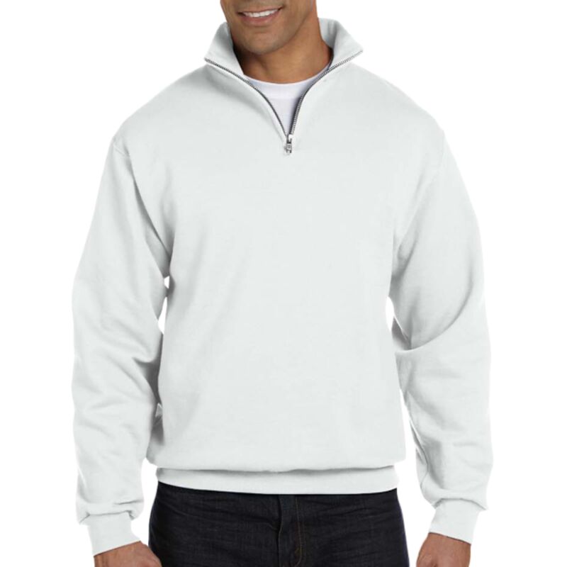 Adult 8 oz. NuBlend® Quarter-Zip Cadet Collar Sweatshirt Thumbnail