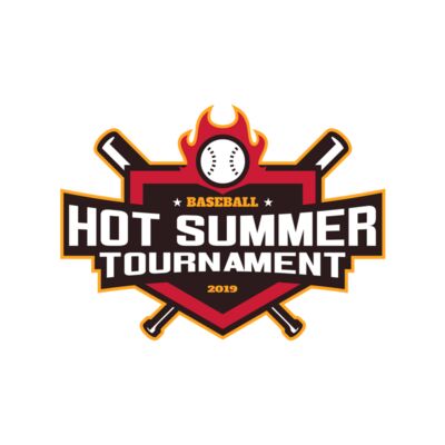 Hot Summer Tournament Baseball logo 01 Thumbnail