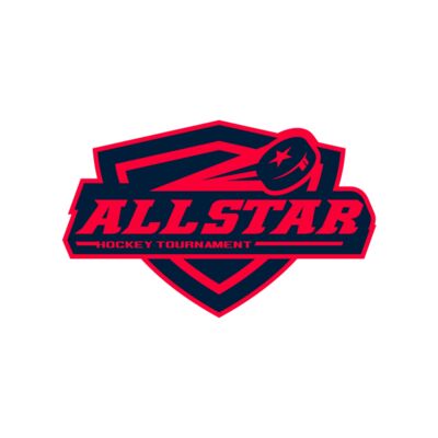 All Star Hockey Tournament logo template Thumbnail
