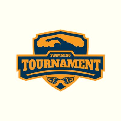 Swimming Tournament logo template 02 Thumbnail